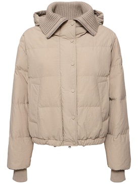 Cotton blend down jacket