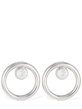 Hoop crystal earrings