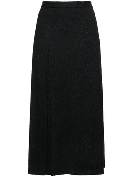 Lace midi skirt