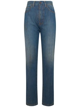Five pocket straight denim jeans