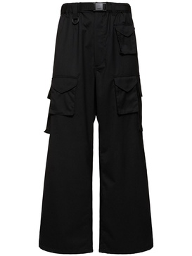 Refined wool blend cargo pants