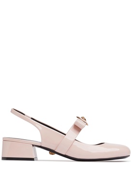 35mm Gianni Ribbon patent sling backs