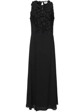 En fleur embroidered long dress