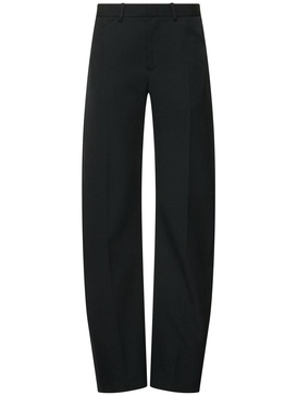 Mid rise bowed pants