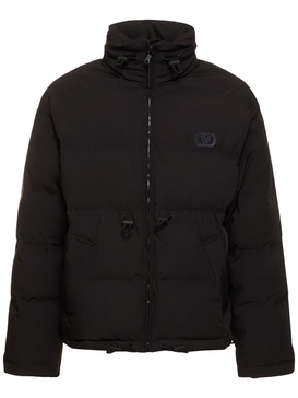 V logo down jacket
