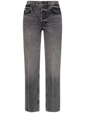 Kate mid rise denim straight jeans