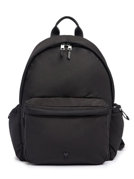 Padded nylon canvas backpack