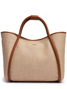 M Summer Marin raffia effect tote bag