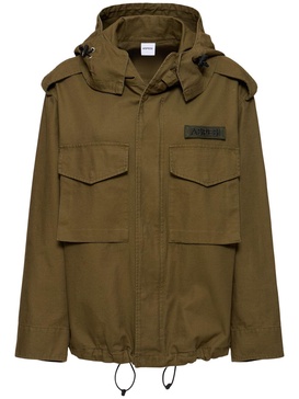 Stretch cotton canvas jacket
