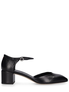 45mm Magda nappa leather heels