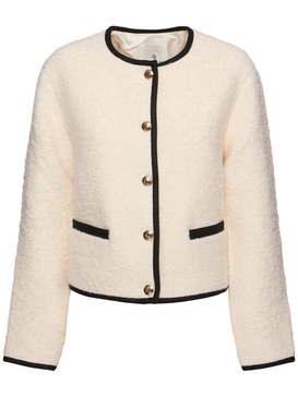 Logan fuzzy wool blend jacket