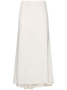 Spiral seam fine ribbed skirt