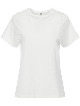 Curved seam cotton t-shirt