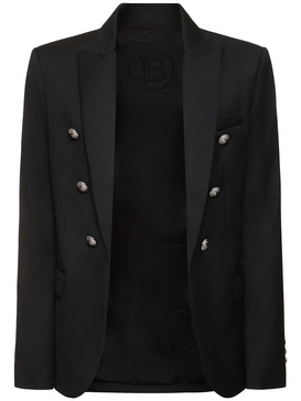 Wool single breasted blazer