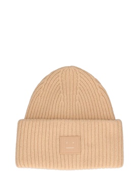 Pansy Face wool beanie