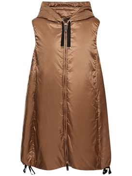Greengi hooded midi puffer vest