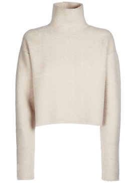 Erise brushed wool knit sweater