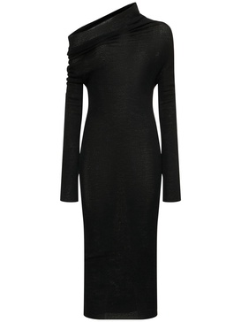 Barbro knit wool midi dress