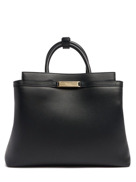 Deco daily leather tote bag