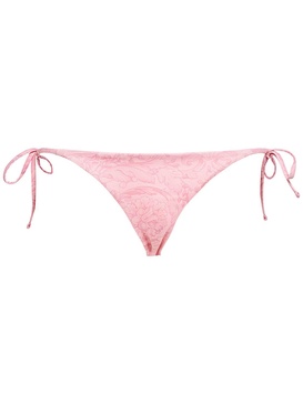 Barocco print Lycra bikini bottoms