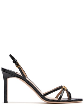 85mm Strappy leather sandals