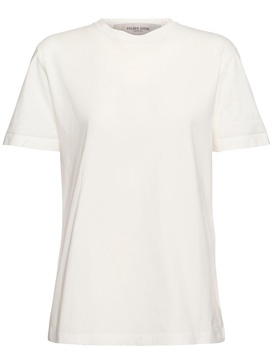 Golden cotton jersey t-shirt