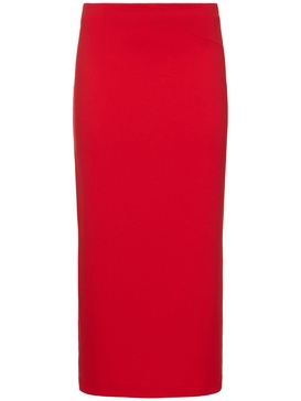 Technical split midi skirt