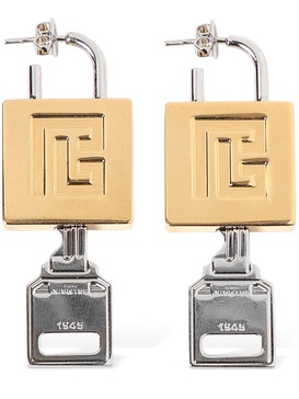 Lock & key earrings