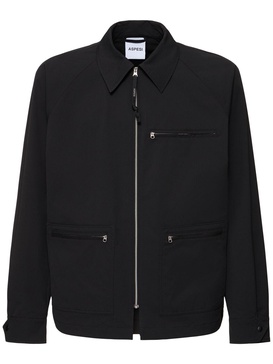 Water-repellent poly twill jacket