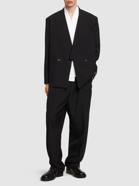 Kimono tailored wool jacket