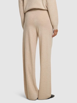 Rino wool knit wide jogger pants
