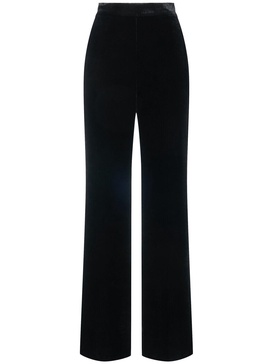 Velvet straight pants