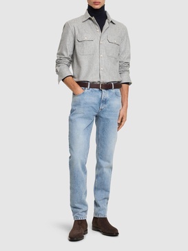 Cotton denim jeans