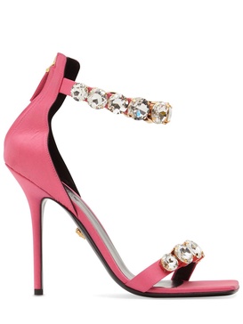 110mm Embellished satin sandals