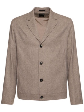 Wool & cashmere deconstructed blazer