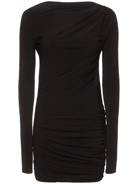 Sophie open back jersey mini dress
