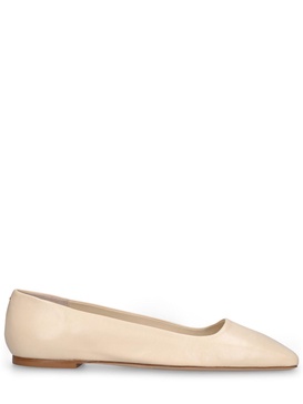 15mm Matti leather ballerina flats