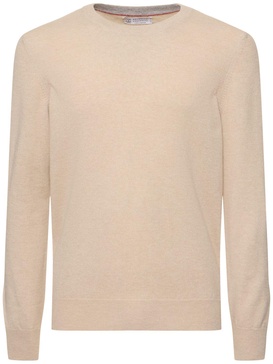 Fine cashmere crewneck sweater