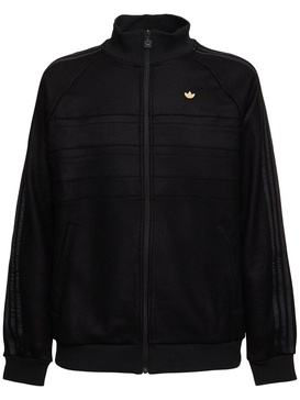 Wool blend track jacket