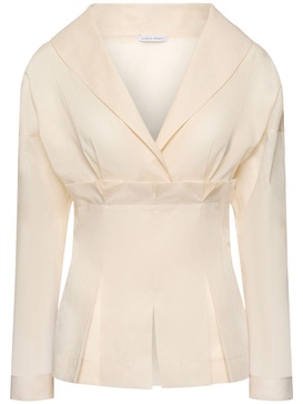 Sheer cotton organza shirt