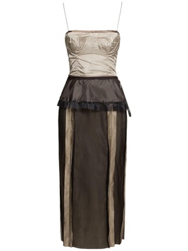 Silk midi dress