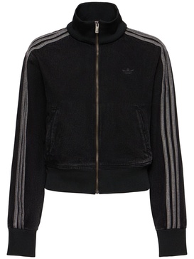 Denim track top
