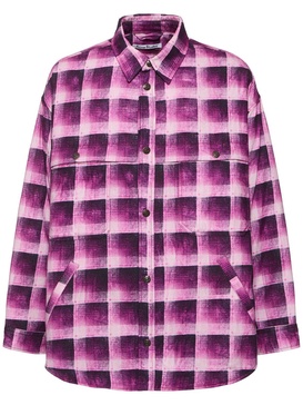 Osadia printed flannel padded overshirt