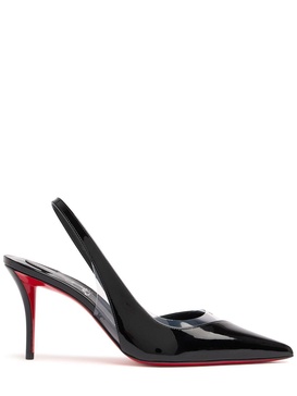 80mm Posticha patent leather & PVC pumps