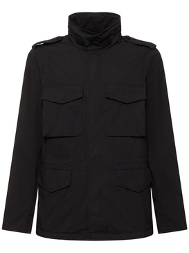 Minifield cotton blend poplin jacket