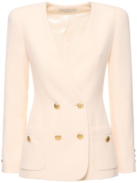 Wool bouclé tweed jacket