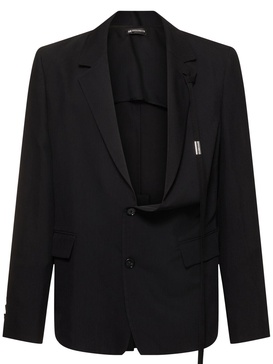 Galm deconstructed asymmetric blazer