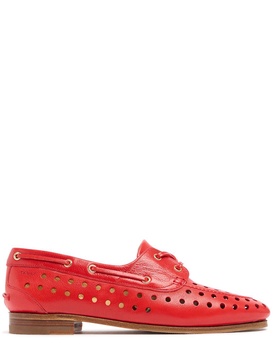 Plume lace-up leather loafers