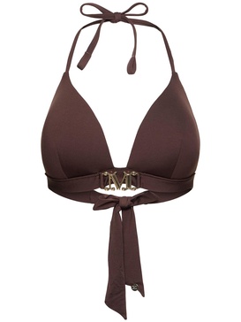 Astra logo jersey triangle bikini top