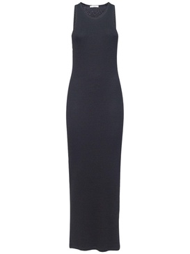 Tikea viscose jersey long tank dress